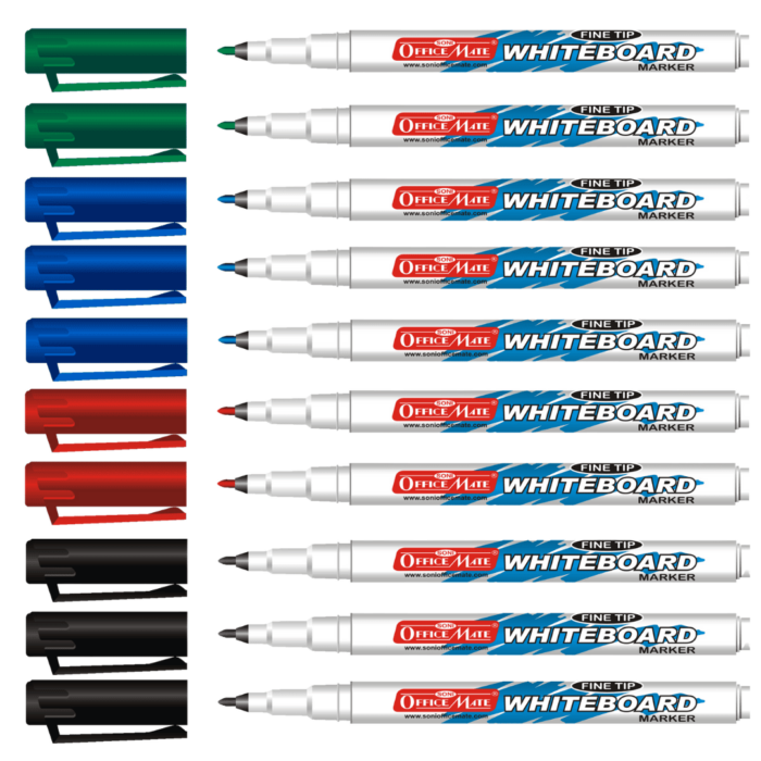 Fine Tip Whiteboard Marker in Pack of 10 pcs