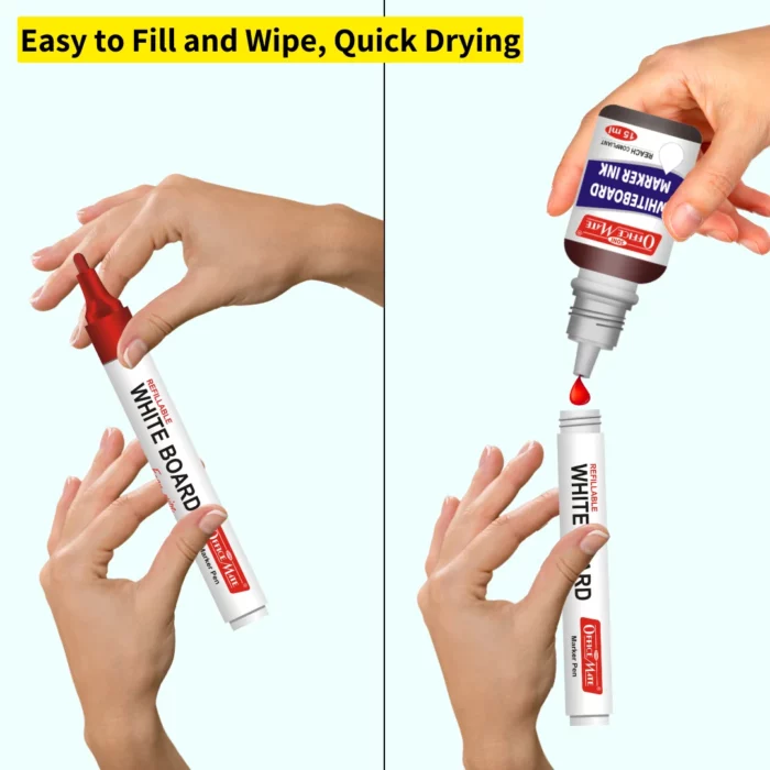 Whiteboard marker Ink 15ml - Pack of 10 pcs