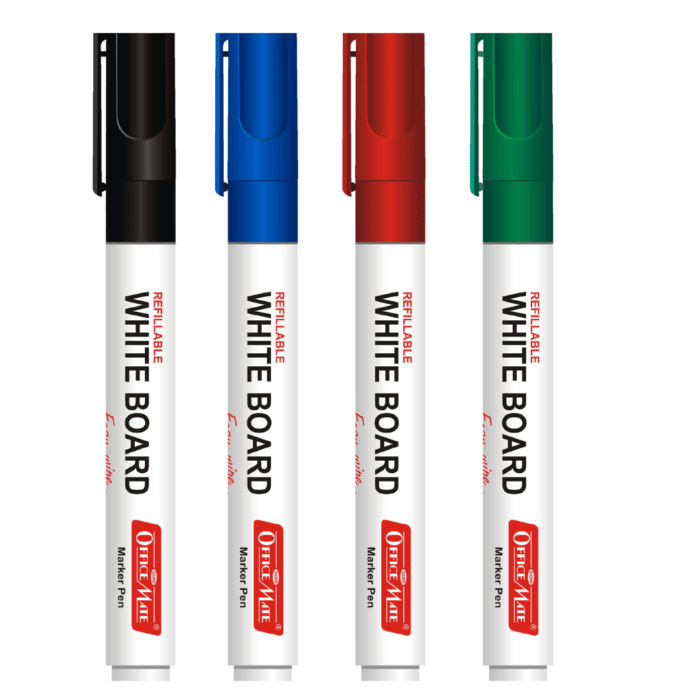 Whiteboard Markers in Blister Packing of 4 Pcs. (Assorted colors)