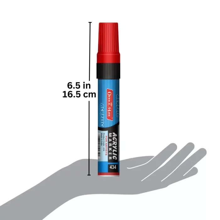 Jumbo Acrylic Marker (6pcs) Water-Based Marker, Wide Tip, Easy to Use