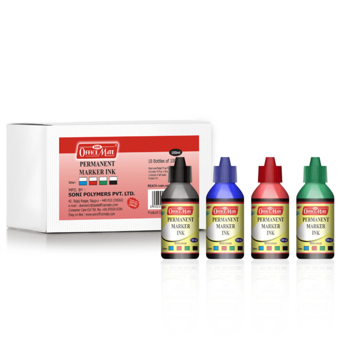 Permanent Marker Refill Ink 100ml in Pack of 10pcs