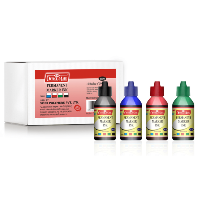 Permanent Marker Refill Ink 100ml in Pack of 10pcs