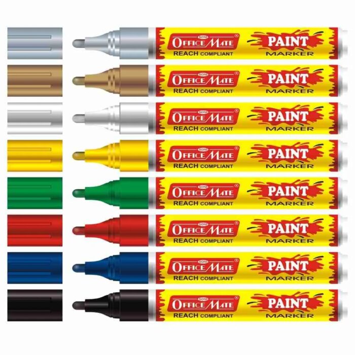 Paint Marker in Regular Colors (8Pcs) - Vibrant Colours, Non-Toxic, Multi surface usage