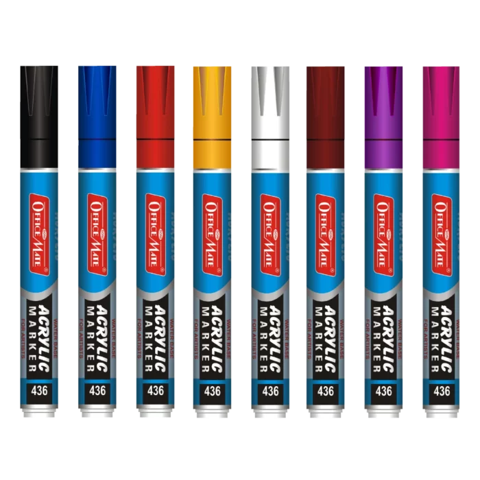 Acrylic Paint Markers (8pcs) Water-Based, Non Toxic, Perfect for Doodling and Sketching