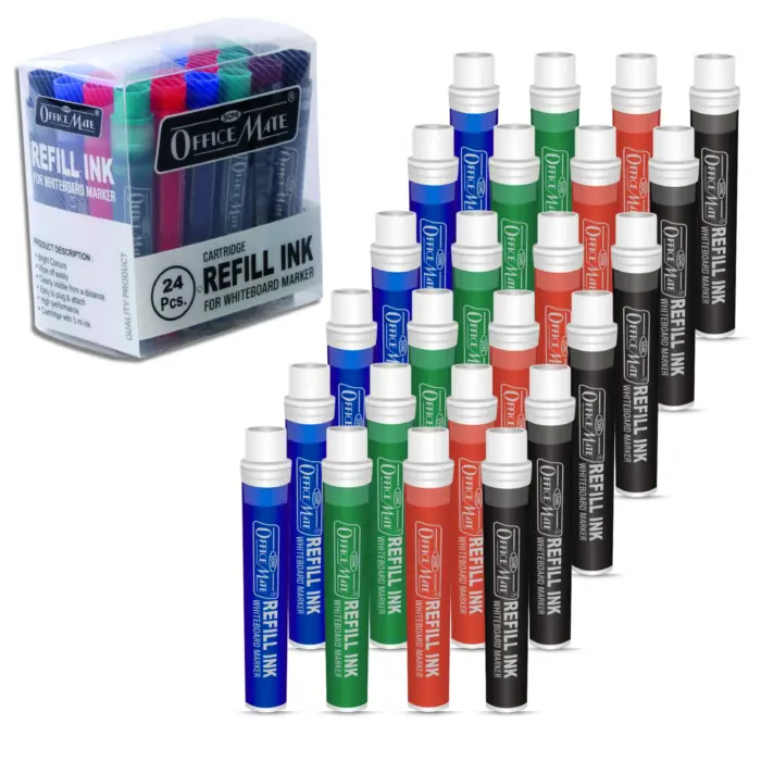 Refillable Cartridge for Whiteboard Marker - Pack of 24pcs