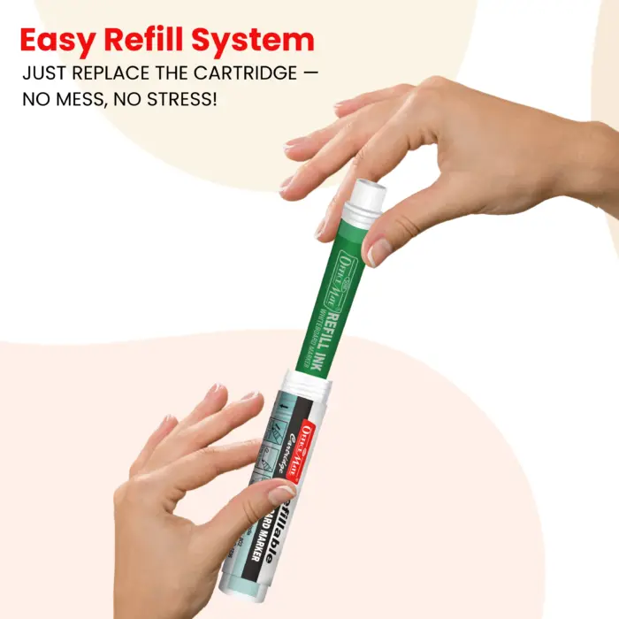 Refillable Cartridge for Whiteboard Marker - Pack of 24pcs