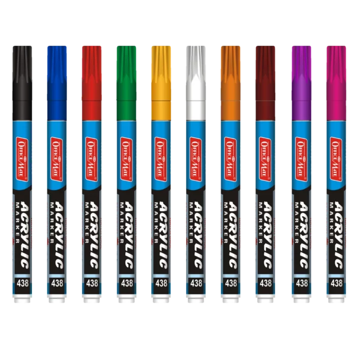 Fine Tip Acrylic Paint Markers (10pcs) – Precision Tip, Vibrant Colours, Water Based, Versatile Use