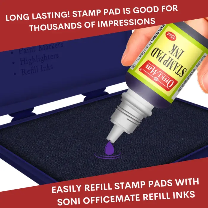 Stamp Pad - Violet, Long-Lasting Impressions, Quick-Drying Ink for Any Project