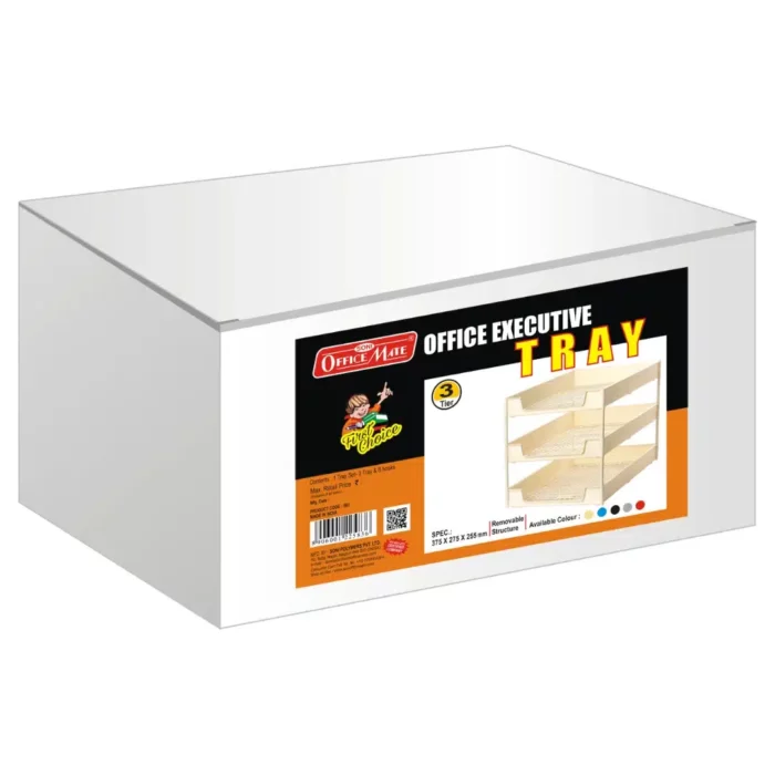 Three Compartment Office Tray – Compact Design, Lightweight, Versatile Use