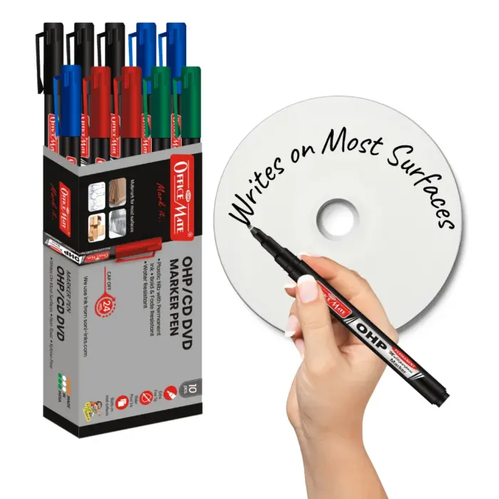 CD/DVD/OHP Marker in Pack of 10 Pcs