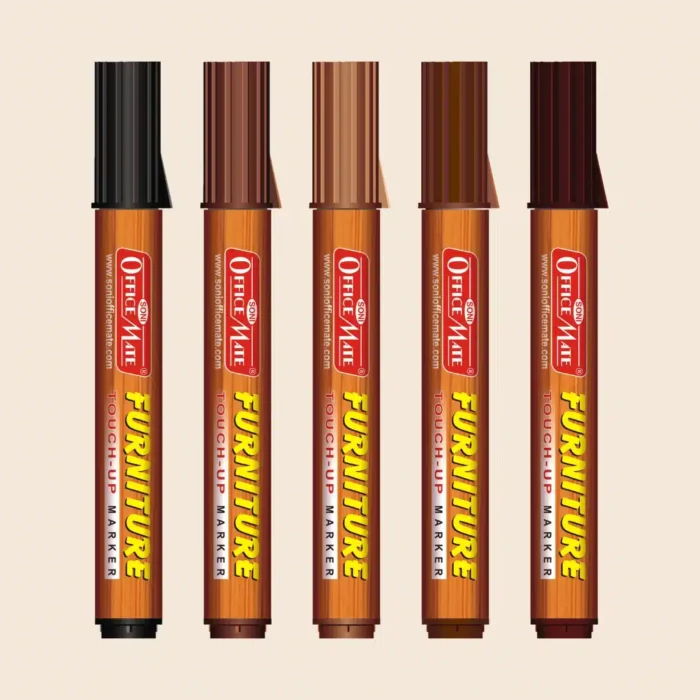 Furniture Markers (5pcs) – Precision Touch-Ups, Rich Wood Tone Colours