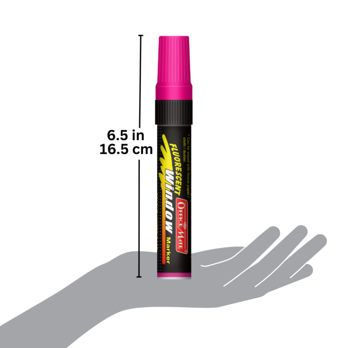 Jumbo Fluorescent Window/Chalk Marker (1pcs) Bold, Bright, Easy Erase