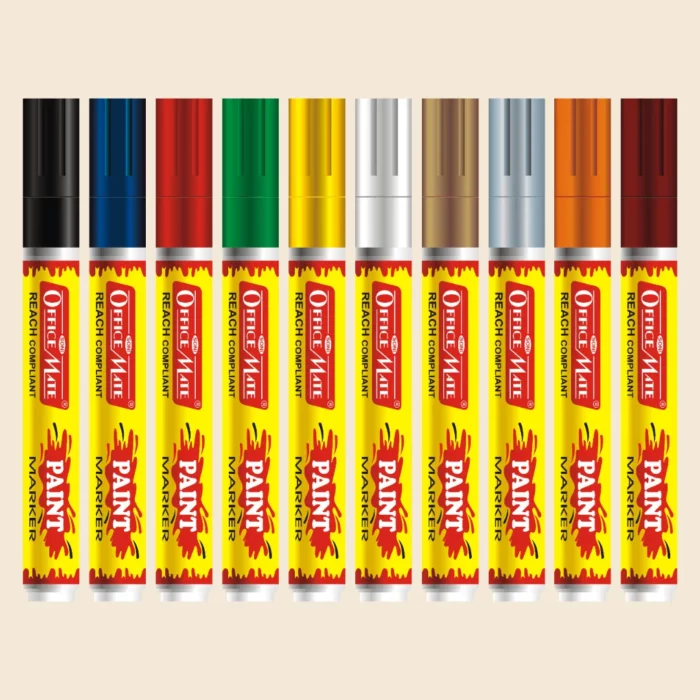 Paint Marker Regular Colors (10pcs) - Vibrant Colours, Non-Toxic, Multi surface usage