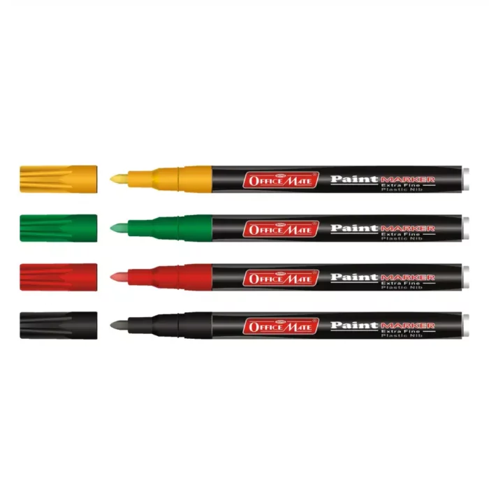 Fine Tip Paint Markers (4pcs) – Vibrant Colours, Non-Toxic, Multi Surface Usage