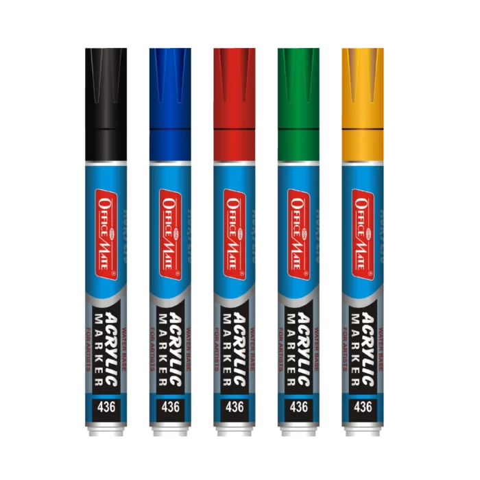 Acrylic Paint Markers (5 pcs) Water-Based, Non Toxic, Perfect for Doodling and Sketching