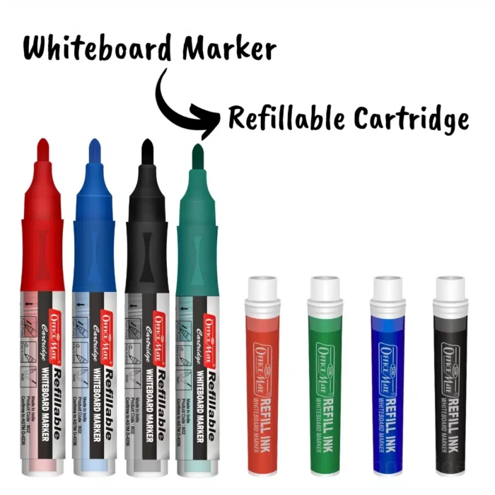 Refillable Cartridges for Whiteboard Markers (Pack Of 12pcs)