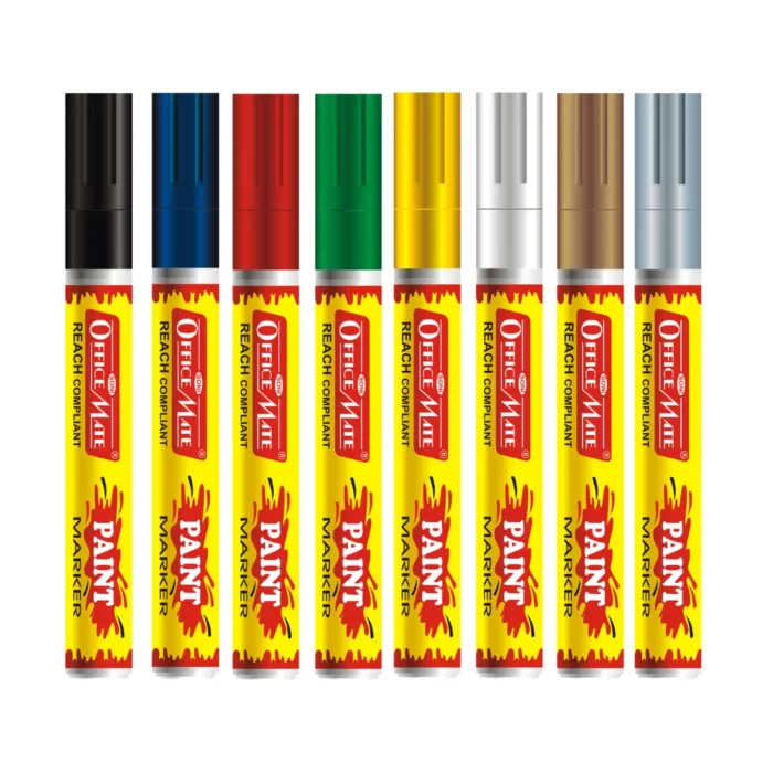 Paint Marker in Regular Colors (8Pcs) - Vibrant Colours, Non-Toxic, Multi surface usage