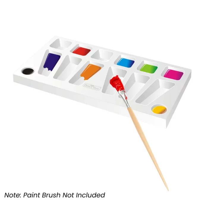 Color Mixing Palette (1pcs) Eco-Friendly, Variety of Wells, Easy to Clean