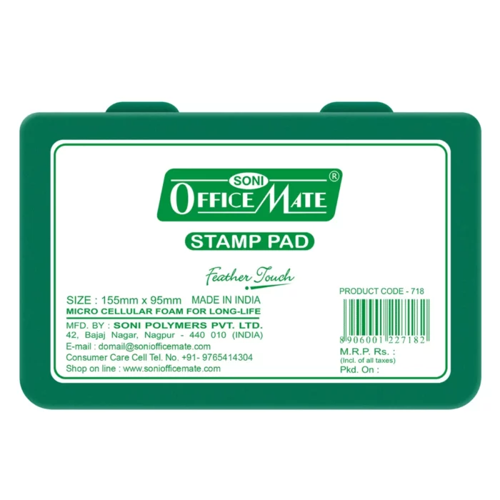 Stamp Pad - Green, Long-Lasting Impressions, Quick-Drying Ink for Any Project