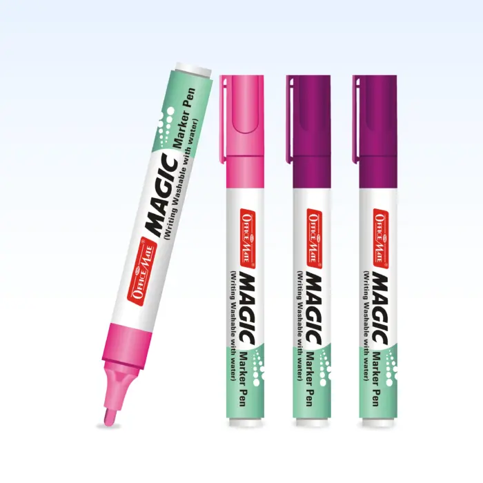 Magic Marker Pen (4pcs), Water-Washable, Bright Colours, Eco-Friendly