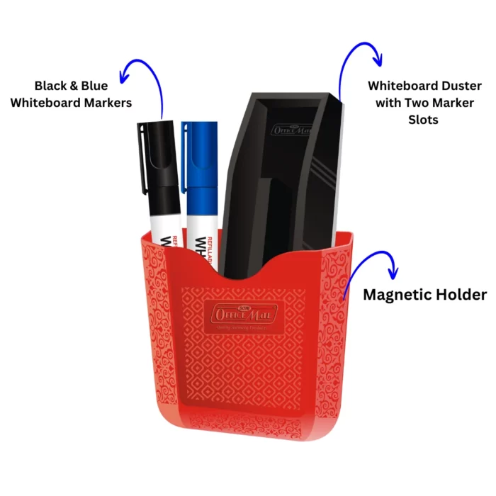Magnetic Holder with Duster and Markers, Ultimate Convenience, Multipurpose