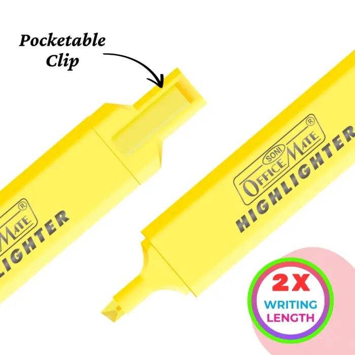 Pastel Highlighters (4pcs), Smudge Proof Pastel Ink, Smooth Flow, 3x Longer Lasting